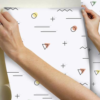 Imagem de Papel De Parede Adesivo Lavável sala Cinza Gesso 3D Efeito Visual Moderno