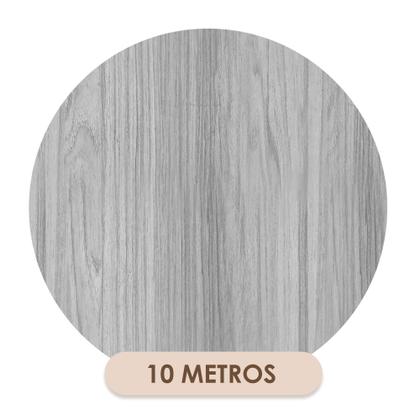 Imagem de Papel De Parede Adesivo Lavável Sala Quarto Efeito Madeira Cinza Clara