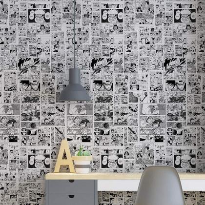 Imagem de Papel De Parede Adesivo Naruto Mangá Anime Decorativo Para Quarto Sala Área de Lazer