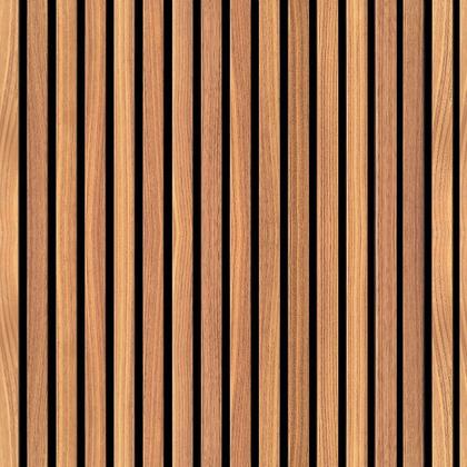 Imagem de Papel de Parede Adesivo Ripas de Madeira Natural Ripado Rolo 10m Lavável Autocolante