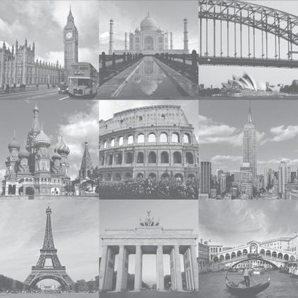 Imagem de Papel de Parede Adesivo Viagem N011021 Rolo 0,58x3M