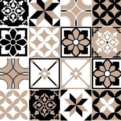 Imagem de Papel de Parede Azulejo Ladrilho Hidráulico 10 Metros