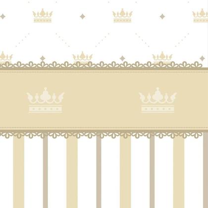 Imagem de Papel De Parede Dourada Com Coroa Quarto Infantil Adesivo