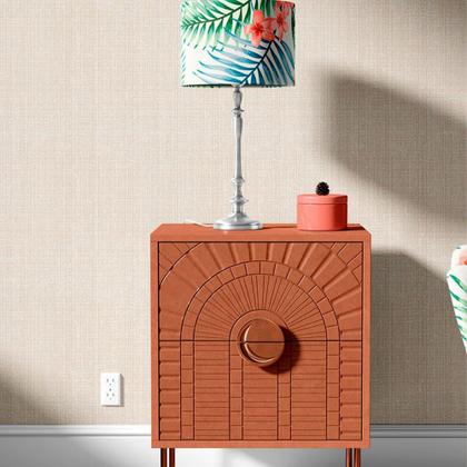 Imagem de Papel De Parede Estilo Tecido Malha Autocolante 1 Metro Quarto Sala Escritório