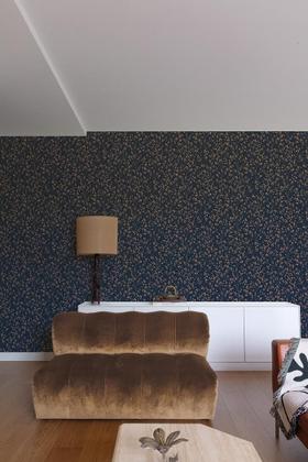 Imagem de Papel De Parede Icon Folhagem Marrom Com Brilho A71404