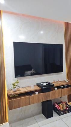 Imagem de Papel De Parede Mármore Bege Alto Brilho Lavável Cozinha 10m