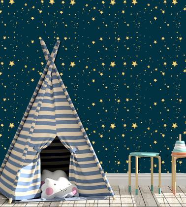 Imagem de Papel De parede Para Quartos E Sala Estrelas Céu noite