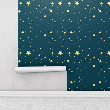 Imagem de Papel De parede Para Quartos E Sala Estrelas Céu noite