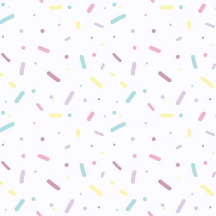 Imagem de Papel de Parede Quarto Menina Confete Colorido 57x270cm