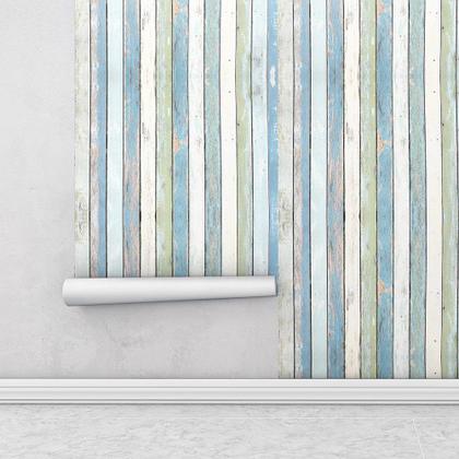 Imagem de Papel De Parede Ripas Coloridas Para Quartos E Sala