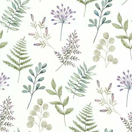 Imagem de Papel de Parede Sejours Et Chambres Petites Plantes 51194304 - Rolo: 10m x 0,53m