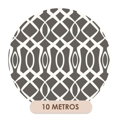 Imagem de Papel de Parede Vinílico Abstrato Clássico Cinza Sala Quarto 10m