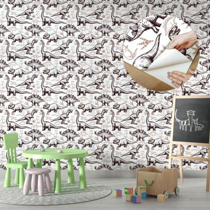 Imagem de Papel De Parede Vinílico Dinossauro Infantil Quarto 10m