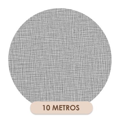 Imagem de Papel de Parede Vinílico Estilo Linho Cinza Sala Quarto            