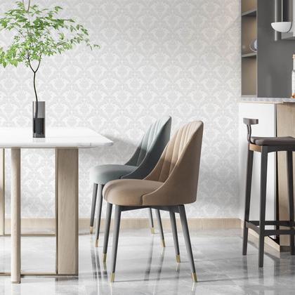 Imagem de Papel De Parede Vinílico Provençal Florido Classico Arabesco Sala 2.5m