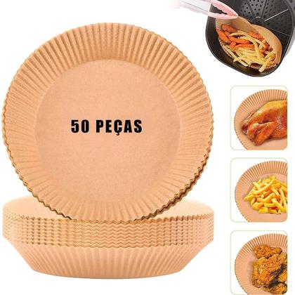 Imagem de Papel Descartável Para Air Fryer Forma Antiaderente
