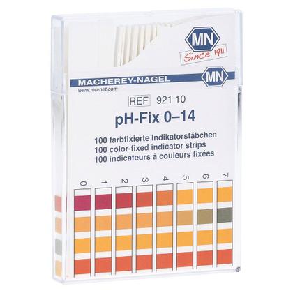 Imagem de Papel Fita De Ph 0 a 14 Cx Com 100 Tiras Importado Alemanha Marca Macherey Nagel Ref 92110