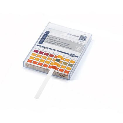 Imagem de Papel Fita De Ph 0 a 14 Cx Com 100 Tiras Importado Alemanha Marca Macherey Nagel Ref 92110