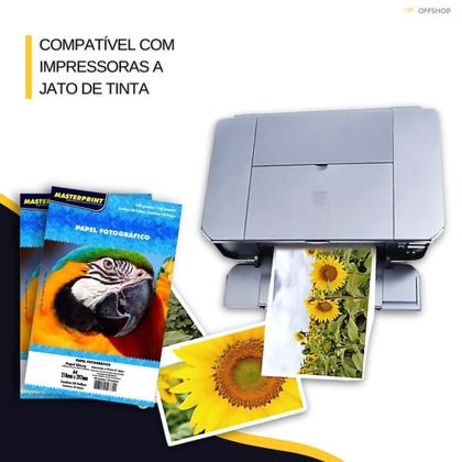 Imagem de Papel Fotográfico 180g Brilhante Glossy  A4 100 Folhas