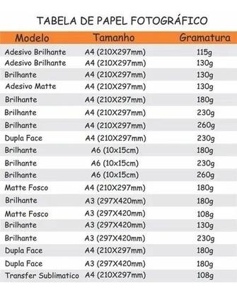 Imagem de Papel Fotográfico Adesivo A4 Brilhante 130g Cassmar 20fls