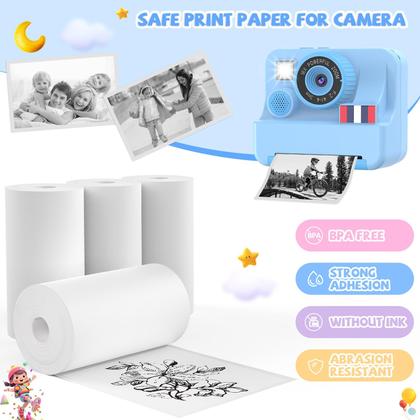 Imagem de Papel Fotográfico Instantâneo Yosfeng Kids - 6 Rolos 57x30mm