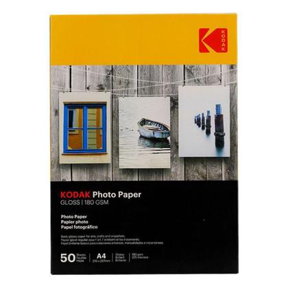 Imagem de Papel Fotográfico Kodak A4 180g Gloss 50 Folhas