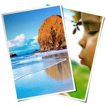 Imagem de Papel Fotográfico Microporoso com Brilho 10x15 cm 260g Branco com 20 Folhas