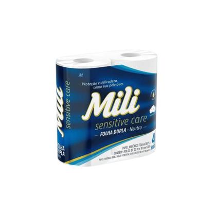Imagem de Papel higienico 30m mili folha dupla neutro com 4 rolos