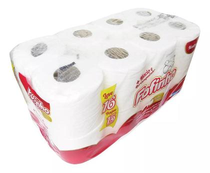 Imagem de Papel Higiênico Fofinho Folha Dupla 16 rolos  30mt x 10cm