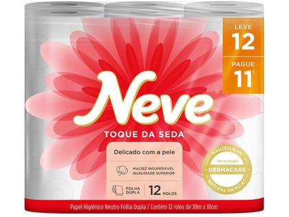 Imagem de Papel Higiênico Folha Dupla Neve Toque de Seda