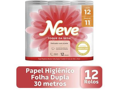 Imagem de Papel Higiênico Folha Dupla Neve Toque de Seda