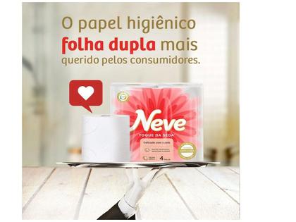 Imagem de Papel Higiênico Folha Dupla Neve Toque de Seda
