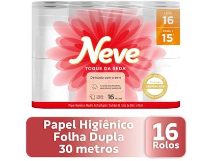 Imagem de Papel Higiênico Folha Dupla Neve Toque de Seda