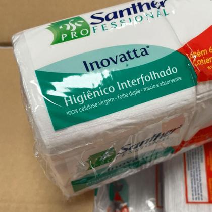 Imagem de Papel Higiênico Interfolhado Cai-Cai Folha Dupla com 12.000 folhas Inovatta