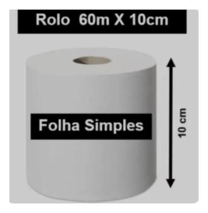 Imagem de Papel Higiênico Mili Bianco Folha Simples 60m Pct Com 12 Rolos