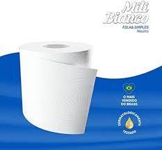 Imagem de Papel Higiênico Mili Bianco Folha Simples 60m Pct Com 16 Rolos