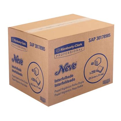 Imagem de Papel higienico neve cai cai interfolhad folha dupla c/12000