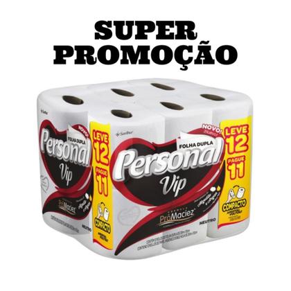 Imagem de Papel Higiênico Personal Vip Folha Dupla Com 12 Rolos Fórmula PróMaciez