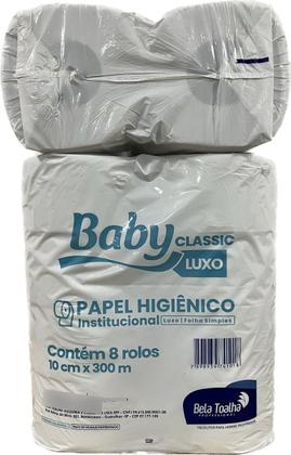 Imagem de Papel Higiênico Rolão Folha Simples Luxo Baby 300m