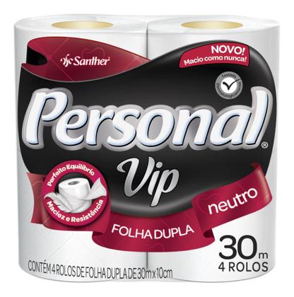 Imagem de Papel Higiênico Vip Folha Dupla Kit 6