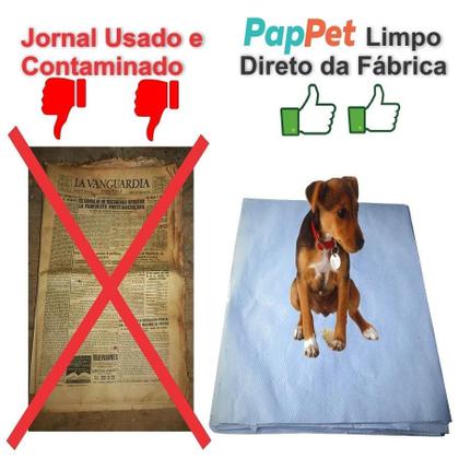 Imagem de Papel Jornal Pet Limpo Absorvente 50X35Cm - 500 Unidades