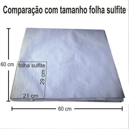 Imagem de Papel Jornal Tapete Pet Biodegradável Limpo Absorvente 60x60 cm 100 unid
