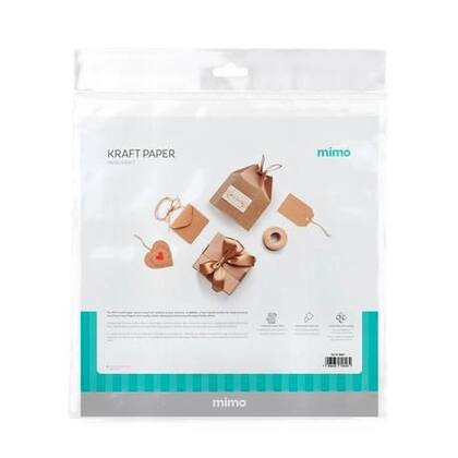 Imagem de Papel Kraft Mimo - 30,5 x 30,5 cm - 180 gr - 20 unds