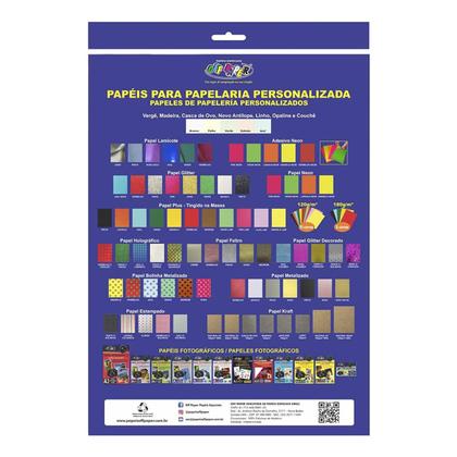 Imagem de Papel Metalizado A4 Especial Corte 15 Folhas 150g Off Paper