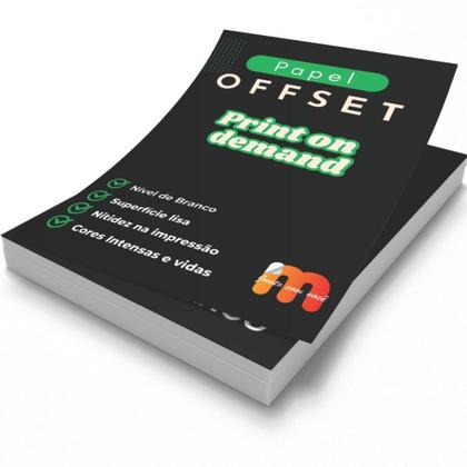 Imagem de Papel Offset 120g A5 148x210mm Branco Marpax 100 fls