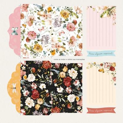 Imagem de Papel para Scrapbook Débora Caixeta Arte Fácil Envelopes Garden - SC-841