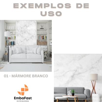 Imagem de Papel Parede Adesivo Mármore 5 Metros Envelopa Móvel Lavável Branco Preto Cimento Queimado Marmorizado Autocolante 3D