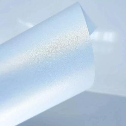 Imagem de Papel Perolizado A4 180g P/ Artesanato 20 Folhas Masterprint Cor Branco