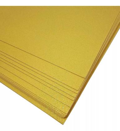 Imagem de Papel Perolizado A4 180g P/ Artesanato 20 Folhas Masterprint Cor Dourado