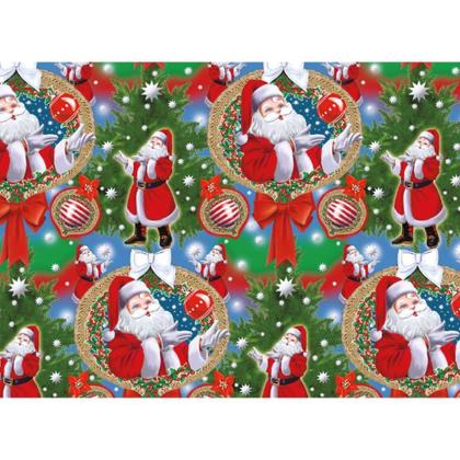 Imagem de Papel Presente Natal 66 CM X 96 CM Mono Sortido - Pacote com 25